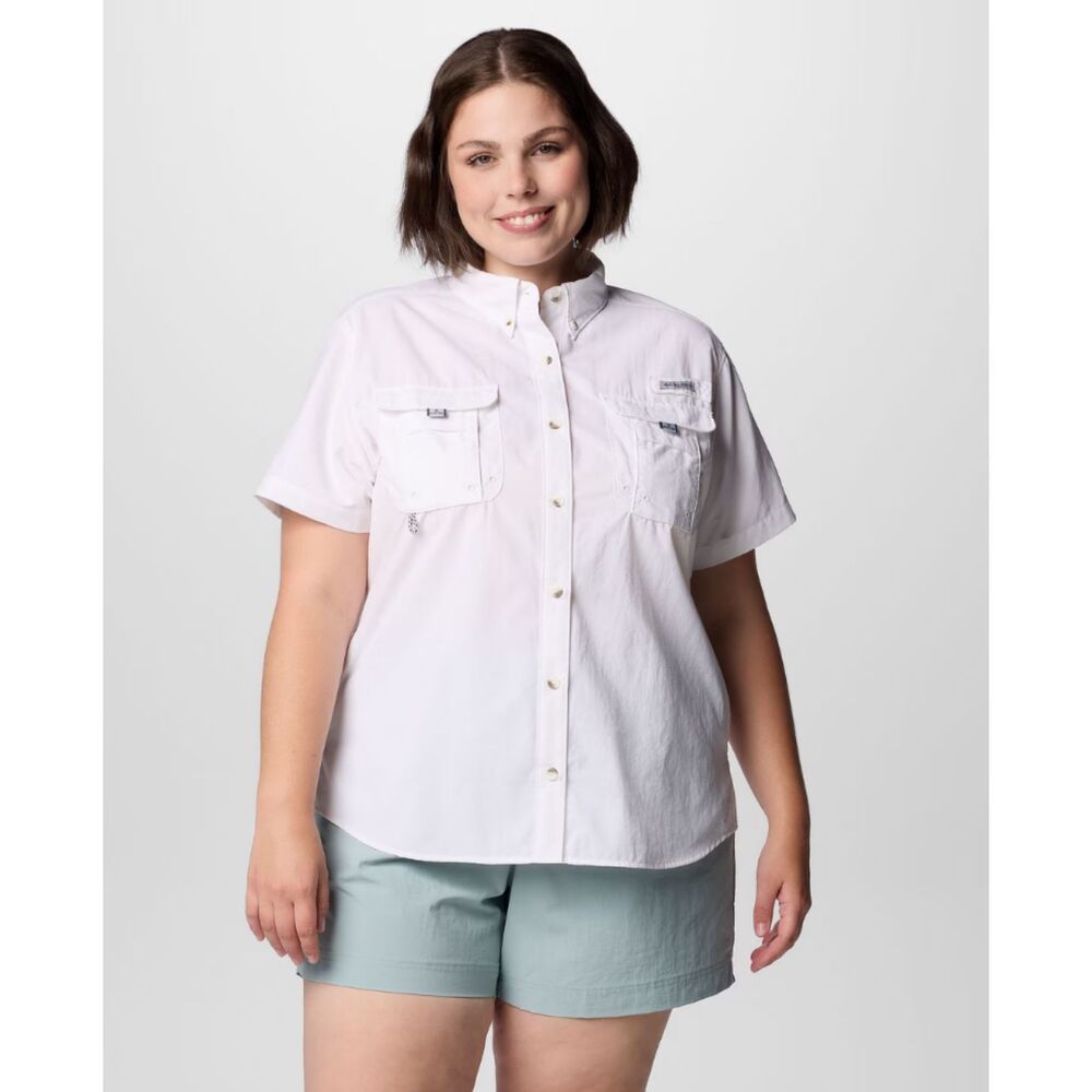 NWT Columbia PFG Bahama Plus Size Short Sleeve UPF 50 Fishing Utility Shirt 1X